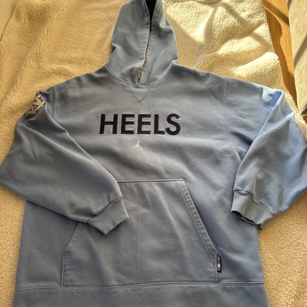 XL Nike Air Jordan Tar Heels Hoodie XL Blue Men's Basketball Pullover